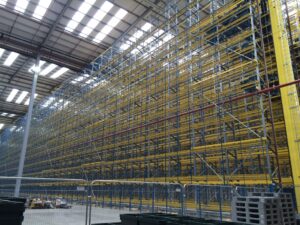 Retailers high bay system at its 1m sq. ft. semi automated warehouse Plastic pallets help retailers keep up with the boom in online sales