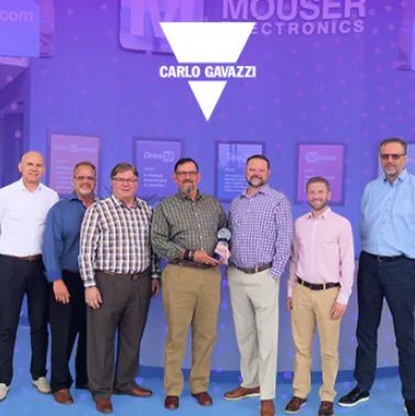 Mouser Electronics Named 2023 Distributor of the Year by Industrial Automation Leader Carlo Gavazzi