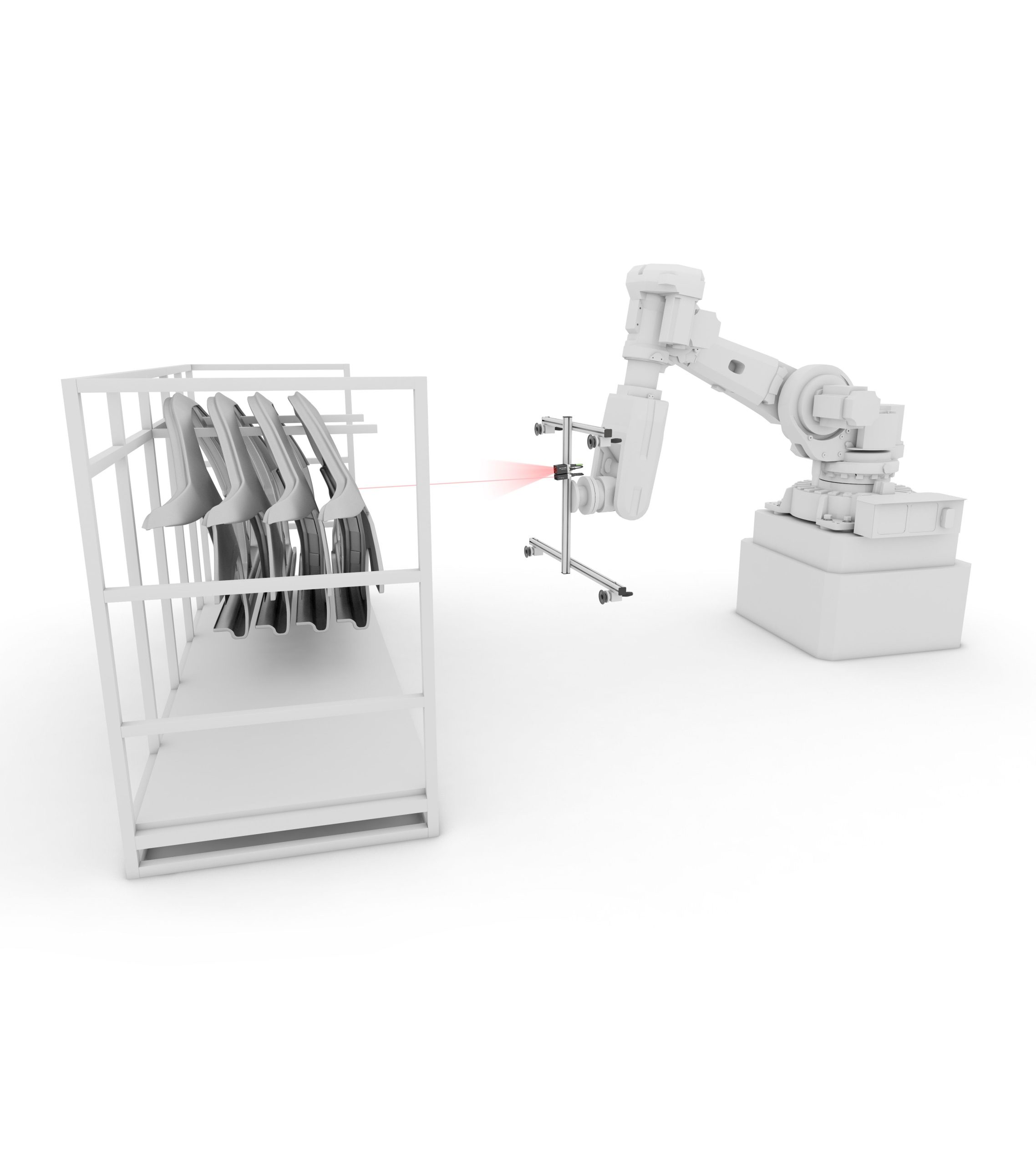 2D vision-guided robotics with integrated distance measurement