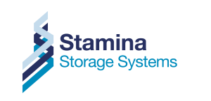 StaminaStorageSystems Logo White Yorkshire Racking and Storage Specialist Transforms Identity to Stamina Storage Systems