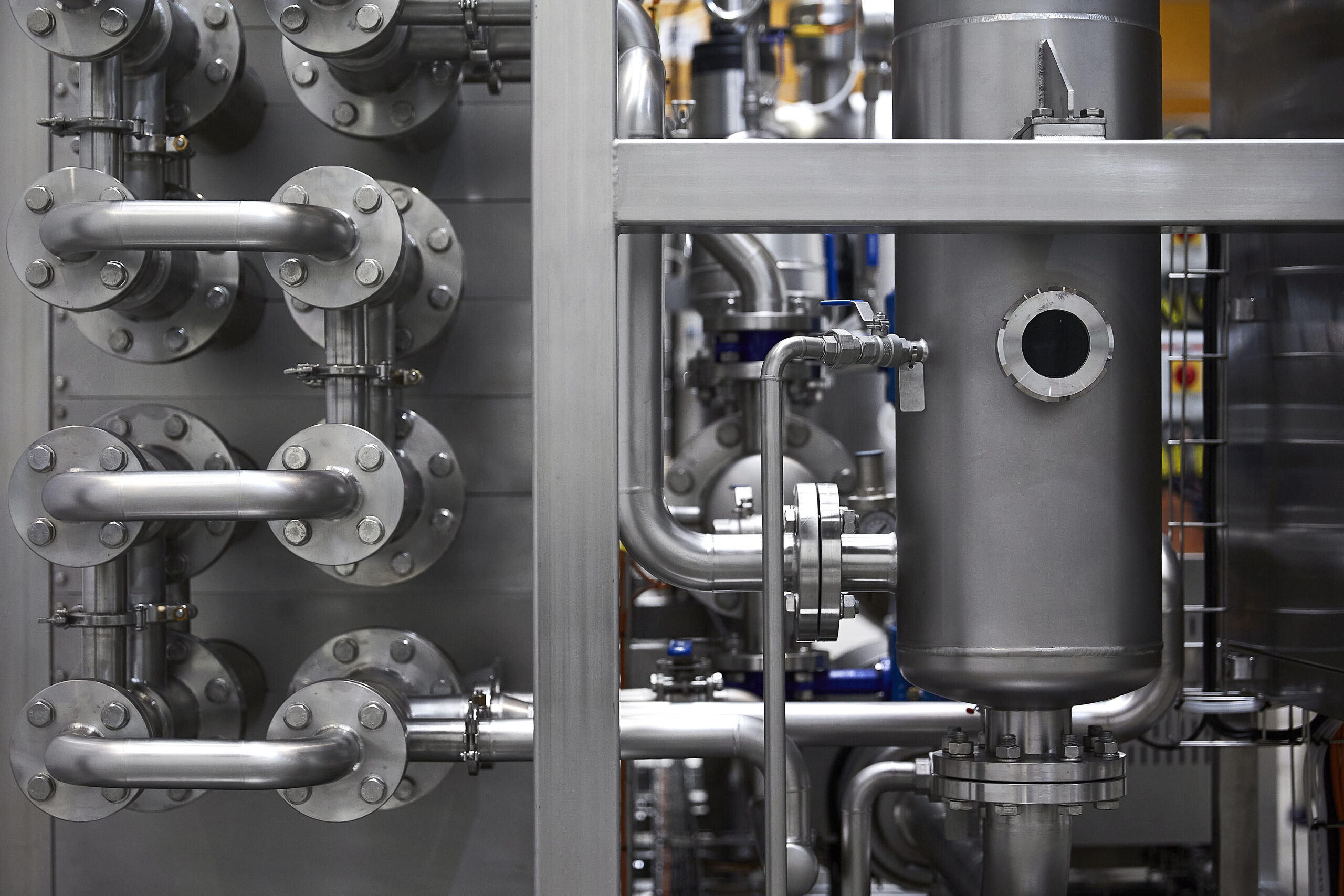 The pasteuriser in the HRS Aseptic Block is based on the HRS MI Series of multitube heat exchangers scaled Pasteuriser increases capacity for drink manufacturer