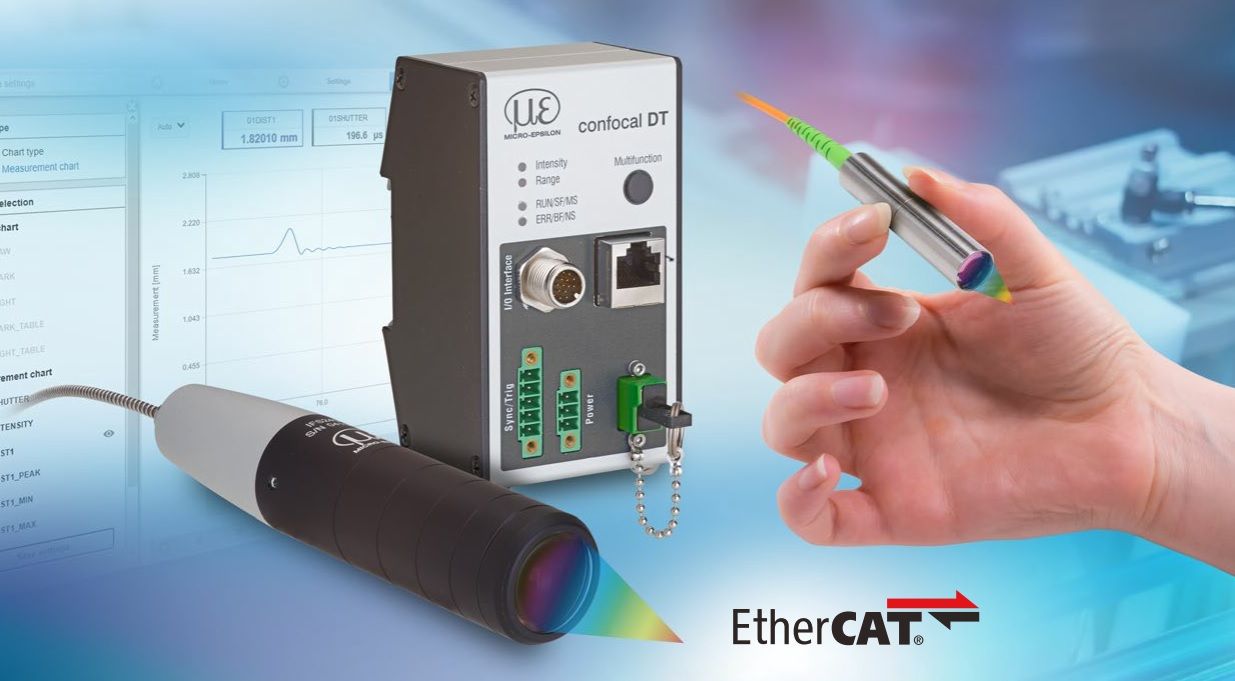New ultra-compact confocal measuring system for displacement, distance and thickness measurements to sub-micrometer accuracy