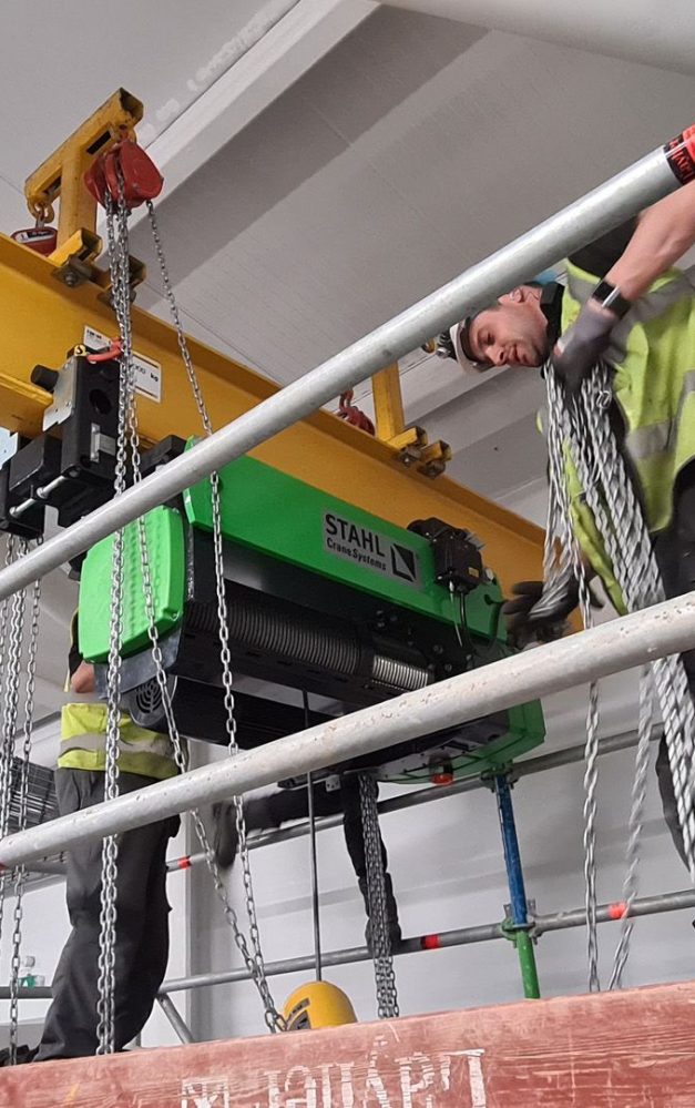 Hoist & Winch provides the lift for modern flour mill build and maintenance