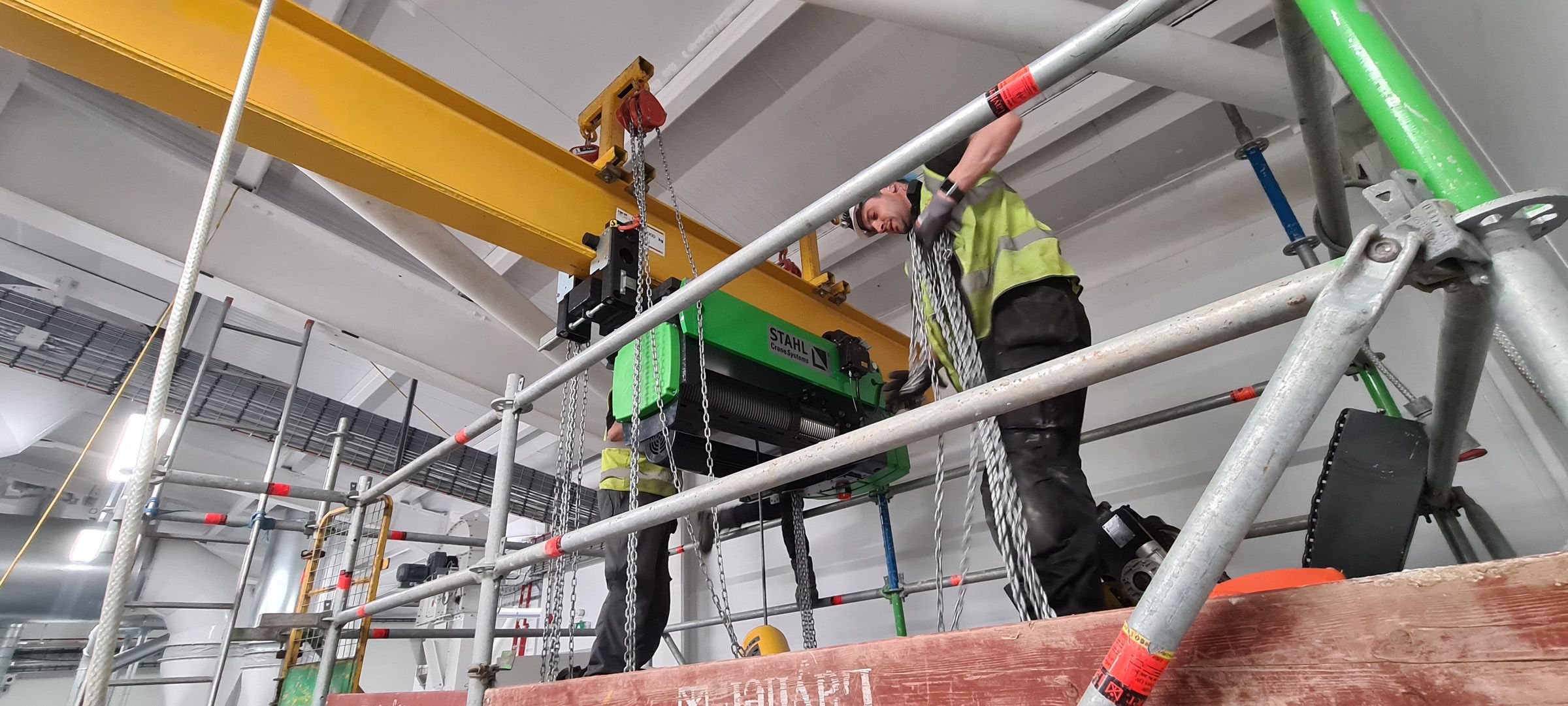 Hoist & Winch provides the lift for modern flour mill build and maintenance