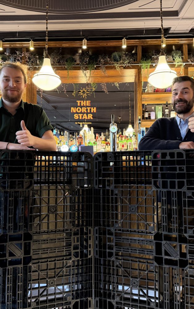 Goplasticpallets.com supports team Domenica with donation of Plastic Pallets for new Brighton pub