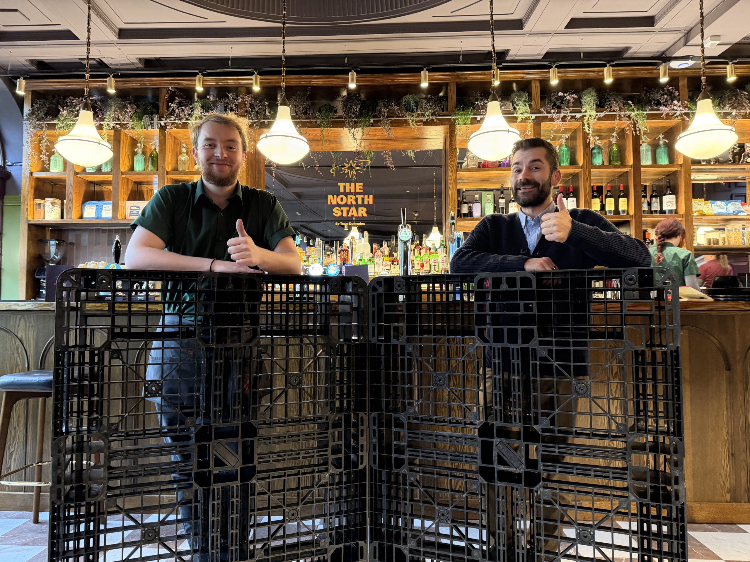 Goplasticpallets.com supports team Domenica with donation of Plastic Pallets for new Brighton pub