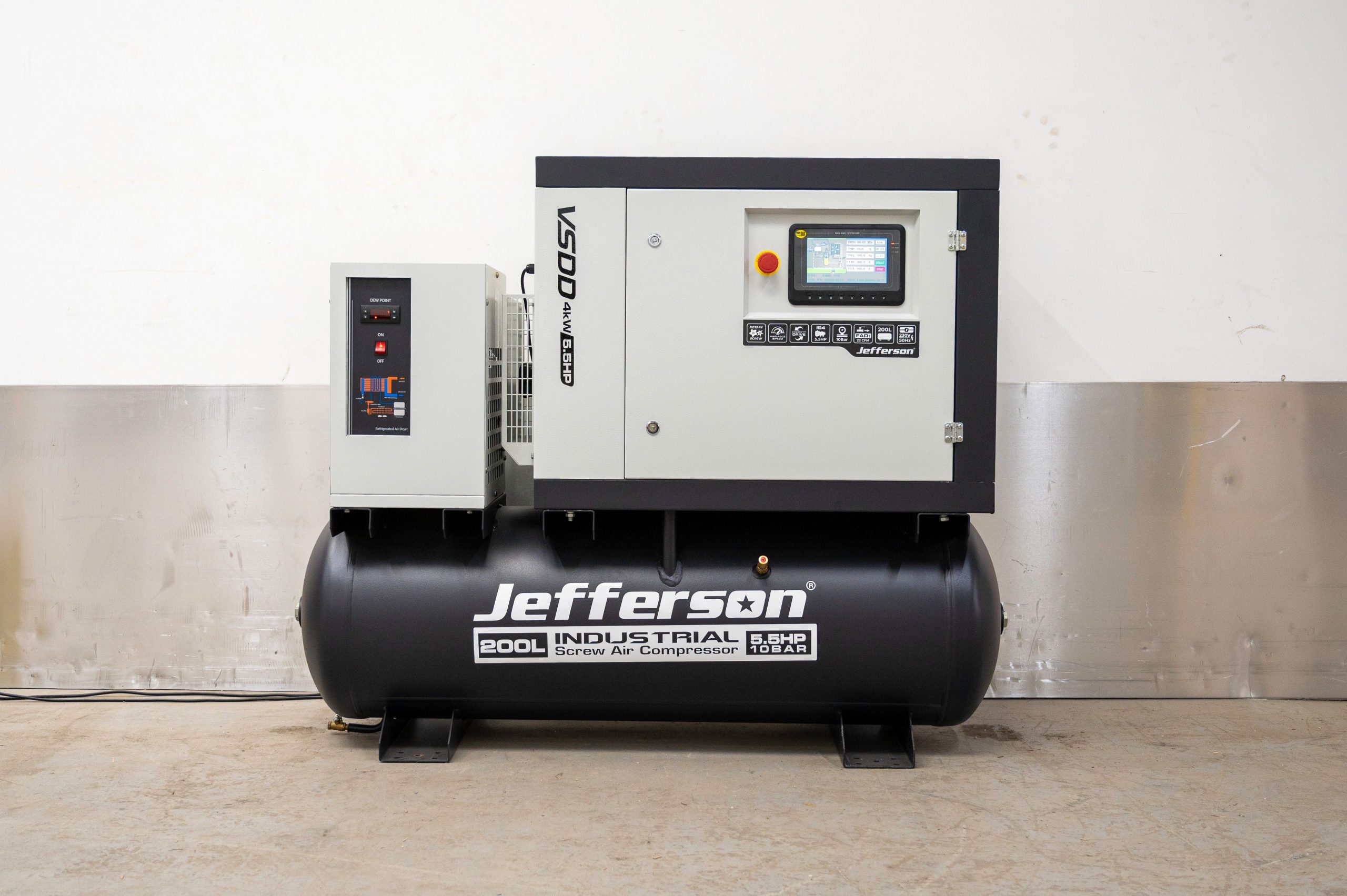 Jefferson Tools’ new screw compressors deliver power without the pressure
